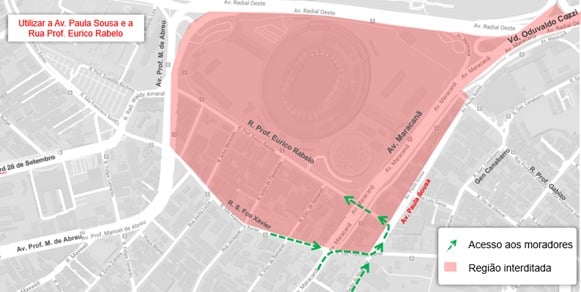 Ruas no entorno do Maracanã serão interditadas para a final da Copa