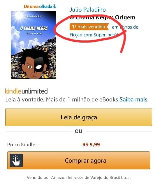 Livro sobre super-herói morador de uma favela carioca alcança 1º lugar na Amazon 1 WhatsApp Image 2020 08 12 at 13.42.55 2 Livro sobre super-herói morador de uma favela carioca alcança 1º lugar na Amazon