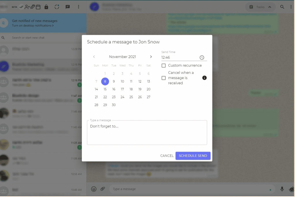 Extensão do Chrome Automatiza Tarefas no WhatsApp 1 Captura de Tela 2021 11 08 as 19.06.33 Extensão do Chrome Automatiza Tarefas no WhatsApp