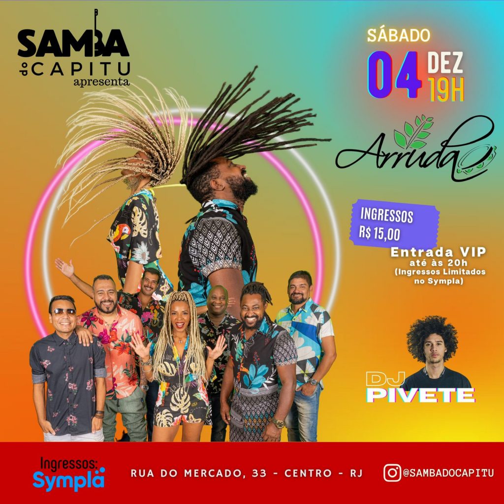 Samba do Capitu, no Centro do Rio, estreia neste sábado 2 WhatsApp Image 2021 11 30 at 12.09.23 Samba do Capitu, no Centro do Rio, estreia neste sábado