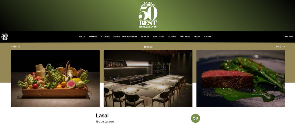 Restaurantes do Rio estão entre os 50 melhores da América Latina 2 lasai Restaurantes do Rio estão entre os 50 melhores da América Latina
