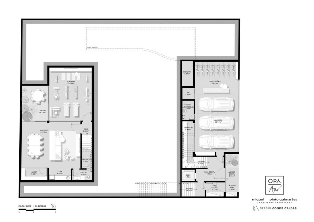 opy ara subsolo 4 Casa no Jardim Botânico é destaque em site internacional de arquitetura