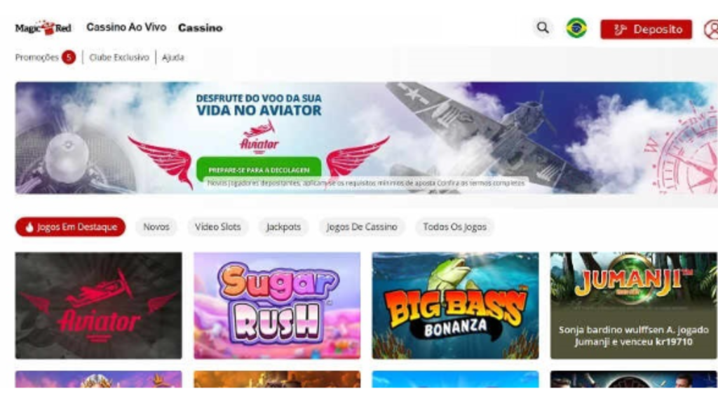 bônus sem depósito de cassino online