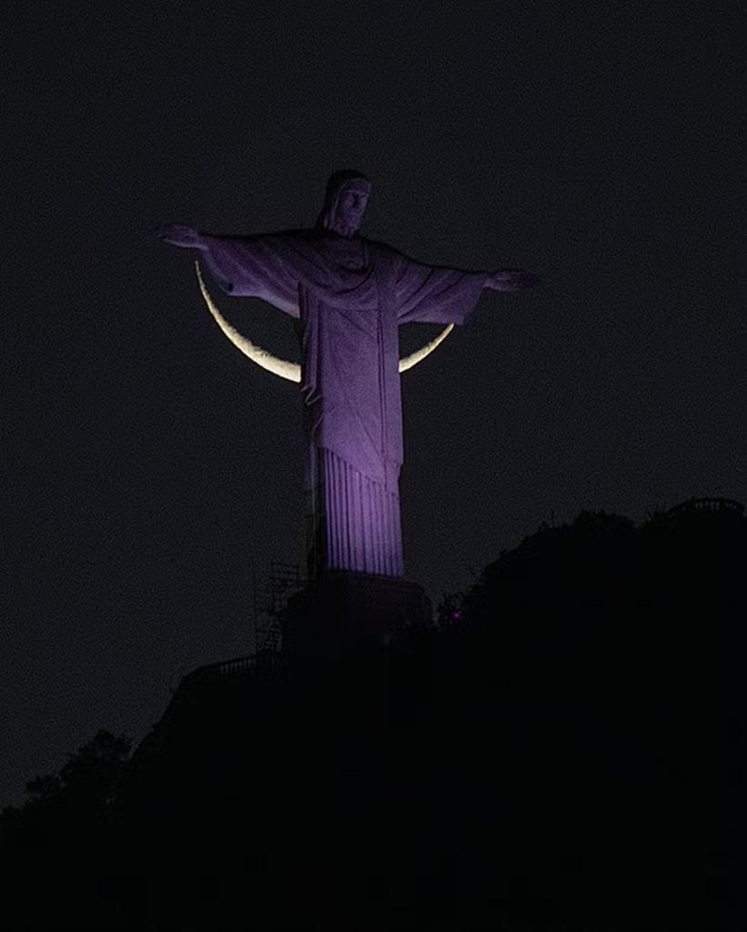 image 22 Fotógrafo carioca regista Cristo Redentor “abraçando” lua e clique viraliza